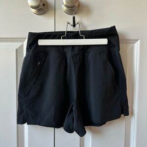 Black running shorts